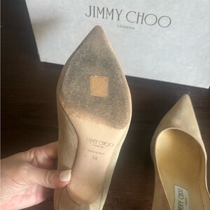 Jimmy Choo Tan Suede Heels
